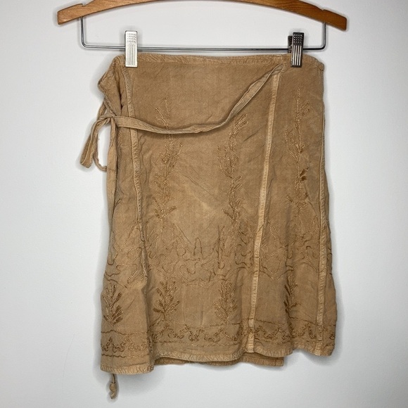Boho wrap mini skirt one size - Picture 5 of 6